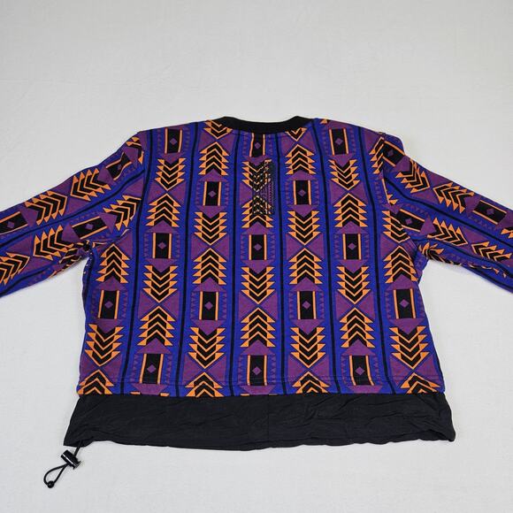 The North Face Aztec 92 Rage Fleece Cropped Crew Sweatshirt Women M Tribal Retro - Picture 4 of 11